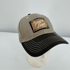 Tony Lama Brown Country Style Trucker Hat Cap Patch Cotton Twill One Size